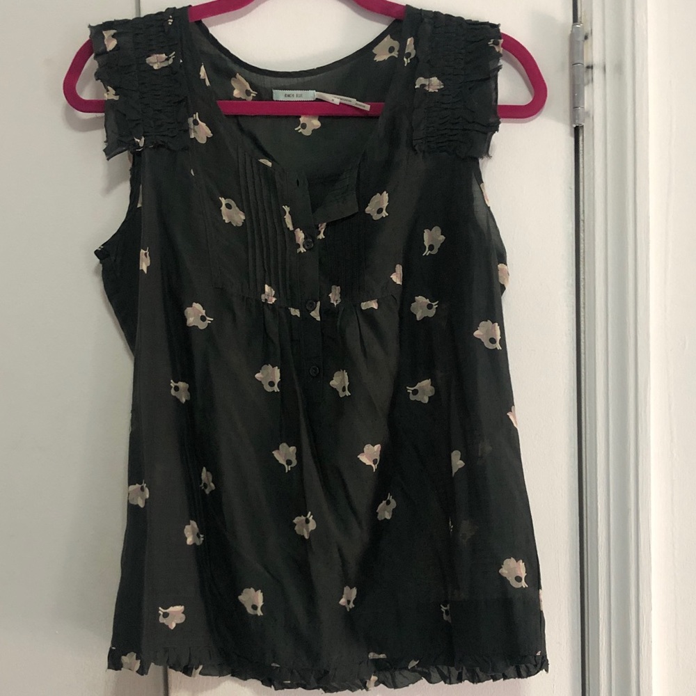 Black urban outfitters button up tank